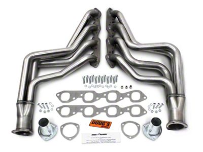 1-3/4-Inch 4-Tube Full Length Headers; Stainless Steel (67-69 Big Block V8 Camaro w/o A/C; 70-81 Big Block V8 Camaro)