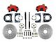 LEED Brakes Rear Disc Brake Conversion Kit with MaxGrip XDS Rotors; Red Calipers (58-68 Brookwood, Biscayne, Caprice, Del Ray, Impala, Kingswood, Parkwood, Sedan Delivery)