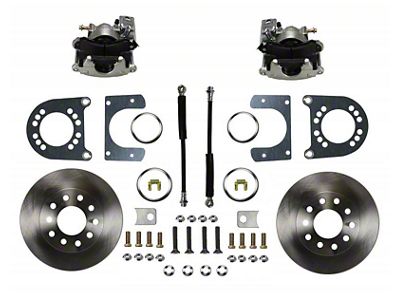 LEED Brakes Rear Disc Brake Conversion Kit; Zinc Plated Calipers (58-68 Brookwood, Biscayne, Caprice, Del Ray, Impala, Kingswood, Parkwood, Sedan Delivery)