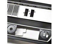 Plastic Dash Housing; Chrome with Silver and Black Accents (66-76 442, Cutlass, F85)