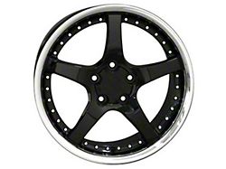 OE Style Deep Dish Black Wheel; 18x9; 54mm Offset (88-96 Corvette C4)