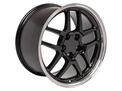 Z06 Style Black Wheel; 17x9.5; 54mm Offset (88-96 Corvette C4)