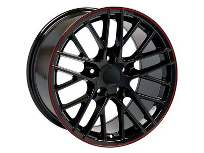 ZR1 Style Deep Dish Black Wheel; 19x10; 79mm Offset (88-96 Corvette C4)