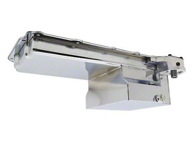 Retro Finned Aluminum Oil Pan Polished For Chevy Small Block 305 350