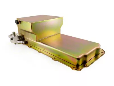 Chevy LS Oil Pan with Oil Filter Adapter; 7-Quart Capacity; Zinc (Universal; Some Adaptation May Be Required)