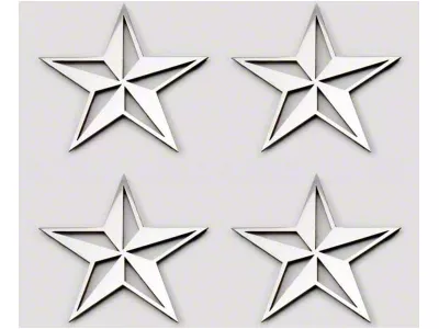 Nautical Star Emblems; Polished (Universal; Some Adaptation May Be Required)
