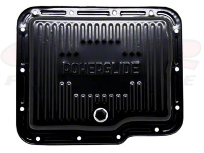 Powerglide Transmission Pan; Black (62-67 Corvette C2)