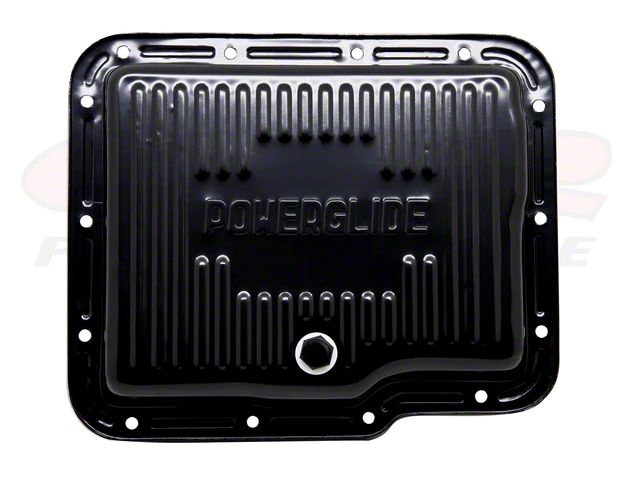 Powerglide Transmission Pan; Black (62-67 Corvette C2)