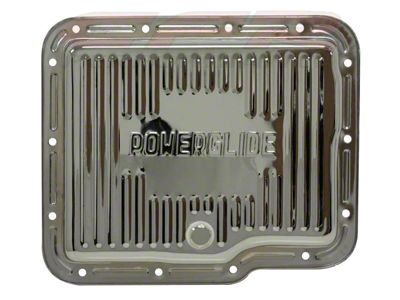 Powerglide Transmission Pan; Chrome (62-67 Corvette C2)