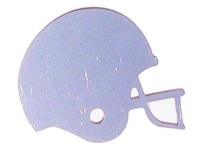 Stainless Steel Emblem; Football Helmet (Universal; Some Adaptation May Be Required)