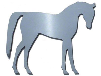 Stainless Steel Emblem; Horse (Universal; Some Adaptation May Be Required)