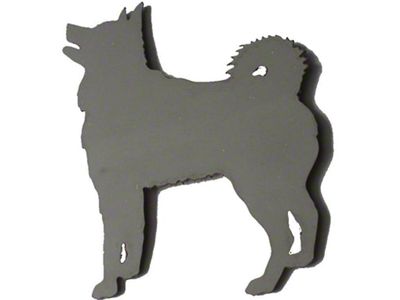 Stainless Steel Emblem; Husky Dog (Universal; Some Adaptation May Be Required)
