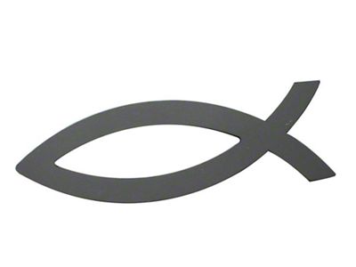 Stainless Steel Emblem; Ichthys Fish (Universal; Some Adaptation May Be Required)