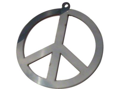 Stainless Steel Emblem; Peace (Universal; Some Adaptation May Be Required)