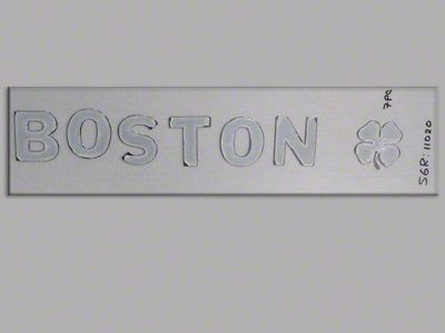 Stainless Steel Emblem Set; Boston and Clover (Universal; Some Adaptation May Be Required)