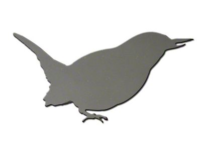 Stainless Steel Emblem; Small Bird (Universal; Some Adaptation May Be Required)