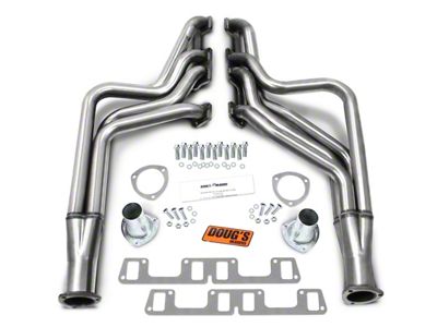 1-7/8-Inch 4-Tube Full Length Headers; Stainless Steel (68-72 400/455 V8 GS400, GS 455, Skylark, Sportwagon)