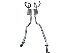 Aluminized Steel Dual Exhaust System with Turbo Mufflers; Chrome Tip Expansion (1971 GS 455)