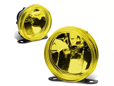 3.50-Inch Round Fog Lights; Amber (Universal; Some Adaptation May Be Required)