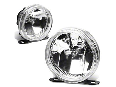 3.50-Inch Round Fog Lights; Clear (Universal; Some Adaptation May Be Required)