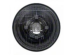 7-Inch LED Headlight with Original Glass; Black Housing; Clear Lens (Universal; Some Adaptation May Be Required)
