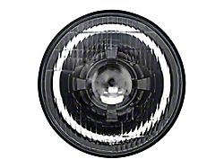 7-Inch LED Headlight with RGB Switchback Halo and Original Glass; Black Housing; Clear Lens (Universal; Some Adaptation May Be Required)