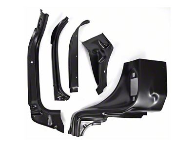 A-Pillar Cowl Side Repair Kit; Driver Side (55-56 150 Convertible, 210 Convertible, Bel Air Convertible)