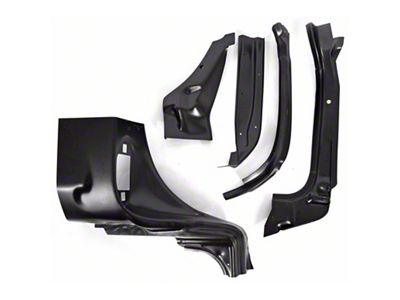 A-Pillar Cowl Side Repair Kit; Passenger Side (55-56 150 Hardtop, 210 Hardtop, Bel Air Hardtop)