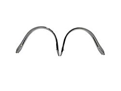 Eyebrow Mouldings; Driver and Passenger Side (1955 Nomad)