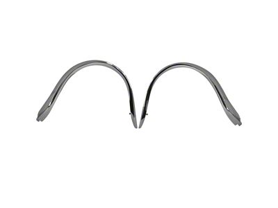 Eyebrow Mouldings; Driver and Passenger Side (1955 Nomad)