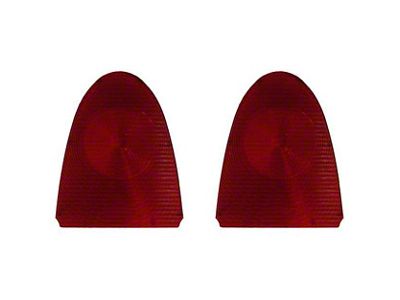 Inner Tail Light Lens; Red Lens (1955 150, 210, Bel Air, Nomad)