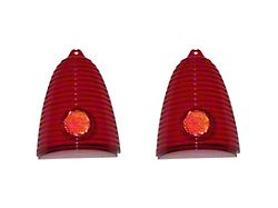 Outer Tail Light Lens; Red Lens (1955 150, 210, Bel Air, Nomad)