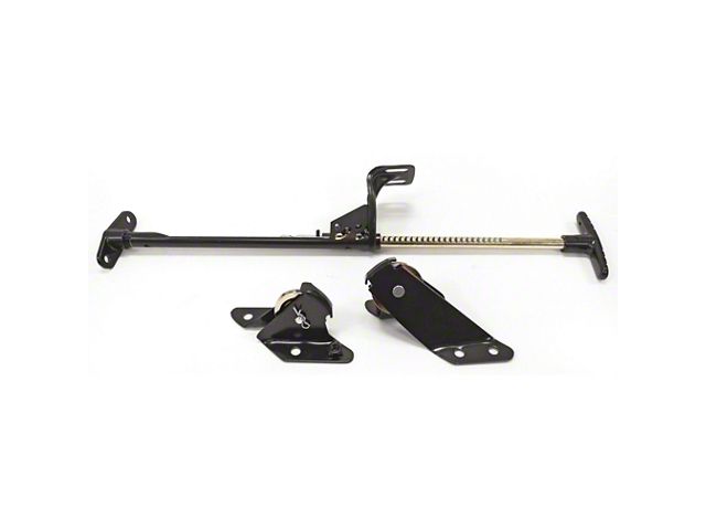 Parking Brake Assembly; Black Handle (55-56 150, 210, Bel Air, Nomad)