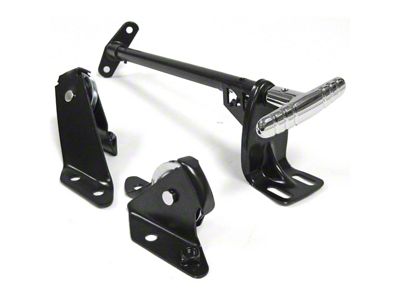 Parking Brake Assembly; Chrome Handle (1957 150, 210, Bel Air, Nomad)