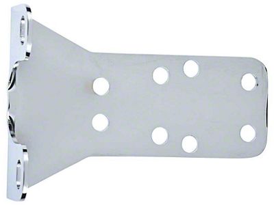 Proportioning Valve Bracket; Bottom Mount; Chrome (55-57 150, 210, Bel Air, Nomad)