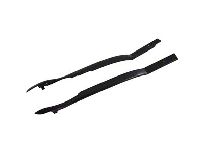 Rear Upper Inner Quarter Panel Moldings; Black; Driver and Passenger Side (55-57 150 2-Door Convertible, 210 2-Door Convertible, Bel Air 2-Door Convertible)