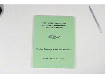 El Camino Accessory Installation Manual, 1959