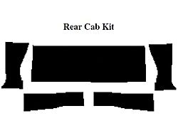 El Camino Acoustic Insulation Kits Rear Cab Wall Kit, 1968-1972