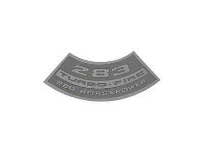 El Camino Air Cleaner Decal, Small Block, 283 Turbo-Fire, 220 HP, 1964 & 1966