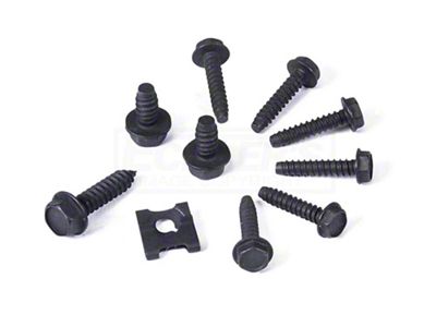 El Camino Air Conditioning Duct Housing Fasteners, On Kick Panel, 1964-1967