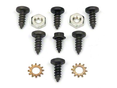 El Camino Air Conditioning Plenum Value & Bracket Fasteners, 1968-1972