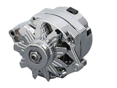 Powermaster Alternator; 140 Amp; Chrome (59-70 El Camino)