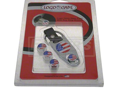 El Camino Aluminum Valve Stem Cap Gift Sets, Set Of 4, WithKey Fob-wrench, All