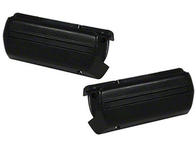 El Camino Arm Rest Bases, Black, 1968-1972