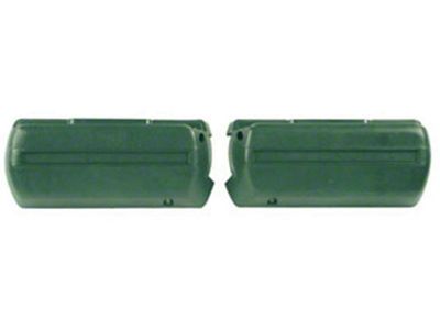 El Camino Arm Rest Bases, Dark Green, 1968-1972
