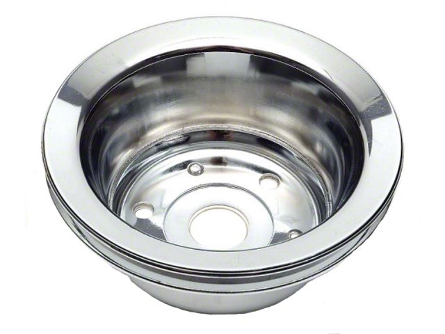 El Camino Balancer Pulley, Chrome, Single Groove SB , 1969-72