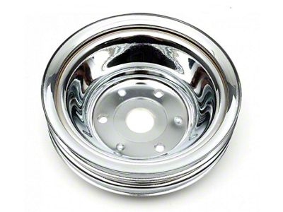 El Camino Balancer Pulley, Chrome, Triple Groove SB 1969-72