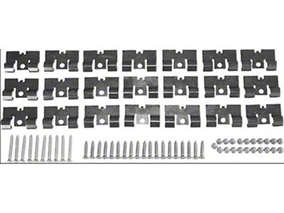 El Camino Bed Molding Clip & Screw Set , Complete, 1959-1960