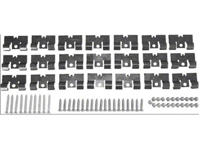 El Camino Bed Molding Clip & Screw Set , Complete, 1959-1960