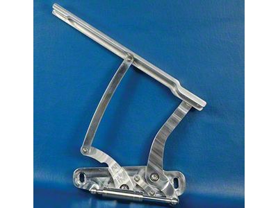 El Camino Billet Aluminum Hood Hinges, Machined Finish, 1969-1972